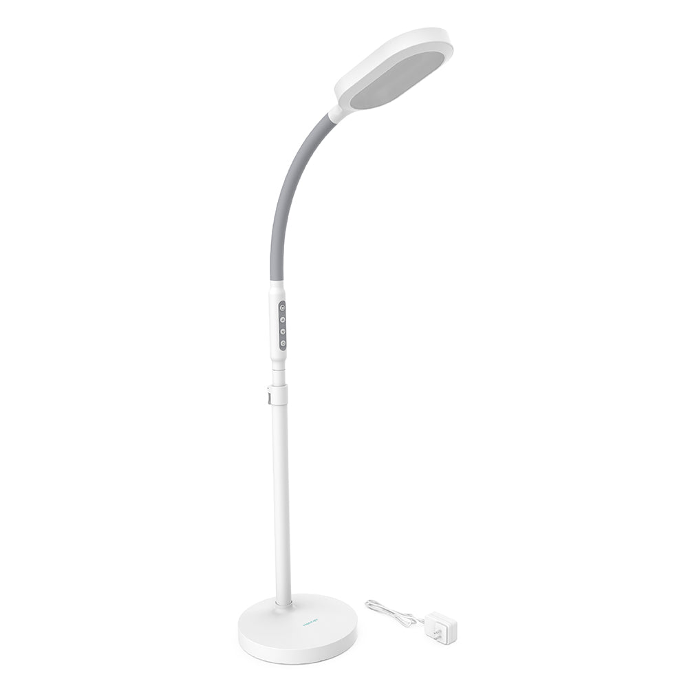 Verilux® HappyLight® Duo - 2-in-1 Light Therapy & Task Floor Lamp